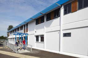 Foremans recycled modular building at Piggott School